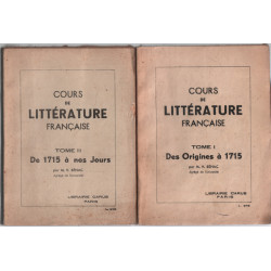 Cours de littérature francaise : en 2 tomes ( complet )