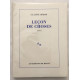 Leçons de choses