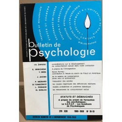 Bulletin de psychologie n° 278
