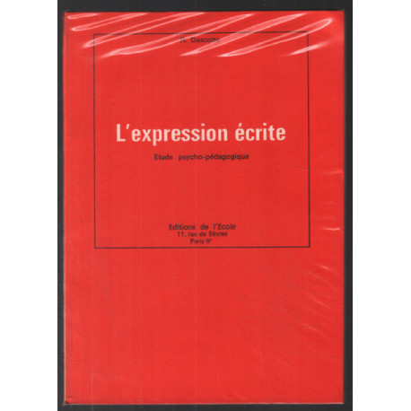 L' Expression écrite : Etude Psycho-Pédagogique