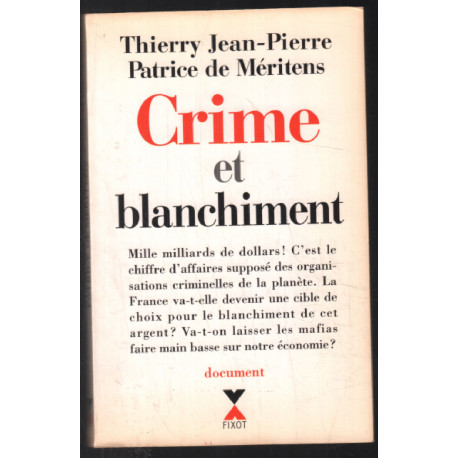 Crime et blanchiment