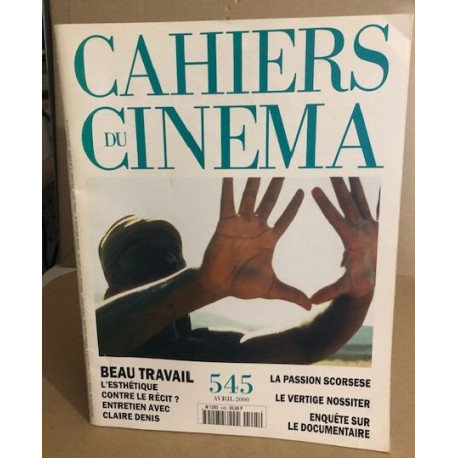 Les cahiers du cinéma n° 545