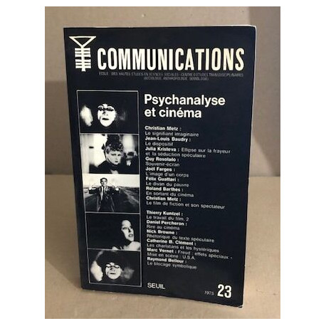 Communications n° 23 Psychanalyse et Cinéma