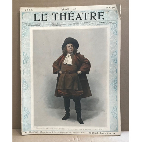 Le théâtre revue mensuelle illustrée n° 34 / nombreuses photographies