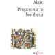 Propos sur le bonheur