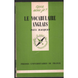 Le vocabulaire Anglais