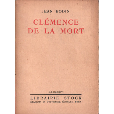 Clémence de la mort / EO numérotée