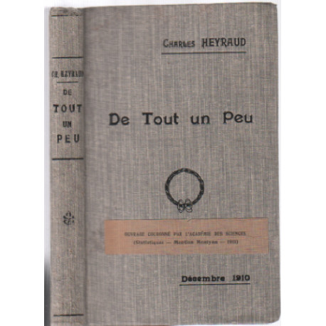 De tout un peu : statistiques et économie politique et divers
