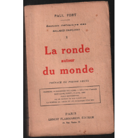 La ronde autour du monde Ballades francaises tome 1