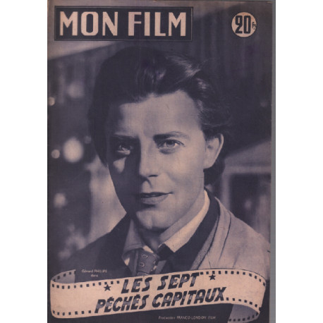 Les sept peches capitaux / Revue mon film n° 369 / gerard philippe