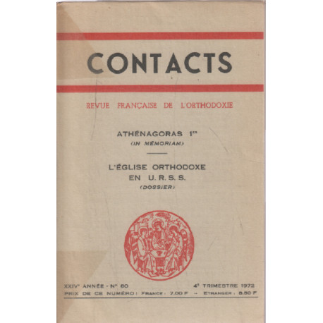 Revue française de l'orthodoxie / contact n° 80