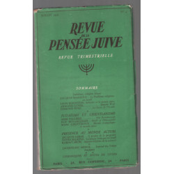 Revue de la pensée juive n°4