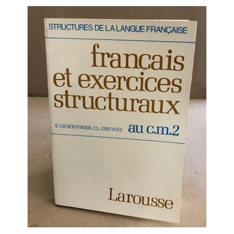 Francais exercices structuraux au cm2