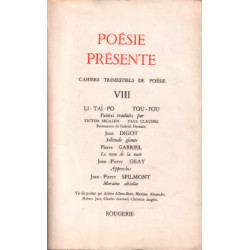 Poesie presente n° VIII
