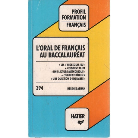 L' Oral de français au baccalauréat