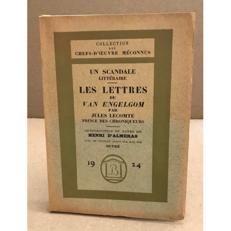 Un scandale littéraire - Les lettres de Van Engelgom par Jules...