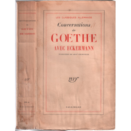 Conversations de goethe