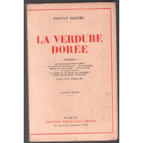 La verdure dorée : poèmes
