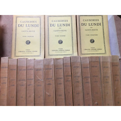 Causeries du lundi ( édition de 1928 en 16 volumes)