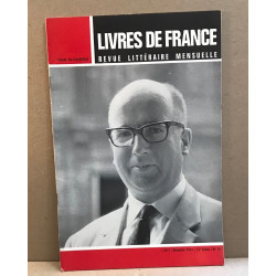 Livres de France Revue littéraire mensuelle/ décembre 1965/ numero...