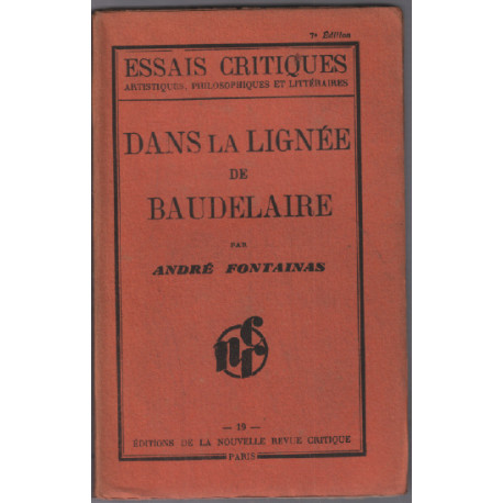Dans la lignée de baudelaire