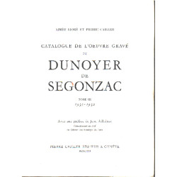 Catalogue de l'oeuvre gravée de Dunoyer de Segonzac/ tome III :...