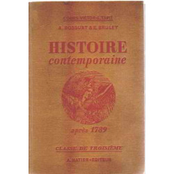 Histoire contemporaine a pres 1789 / classe de troisieme
