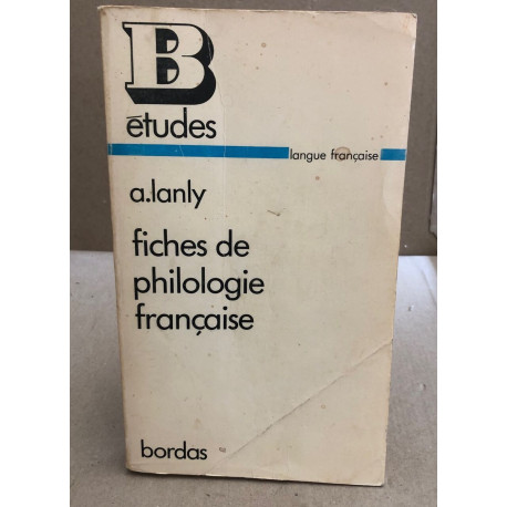 Fiches de philologie française