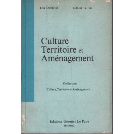 Culture territoire et aménagement