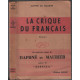La crique du francais