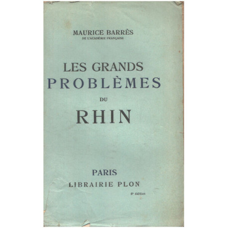 Les grands probleme du rhin