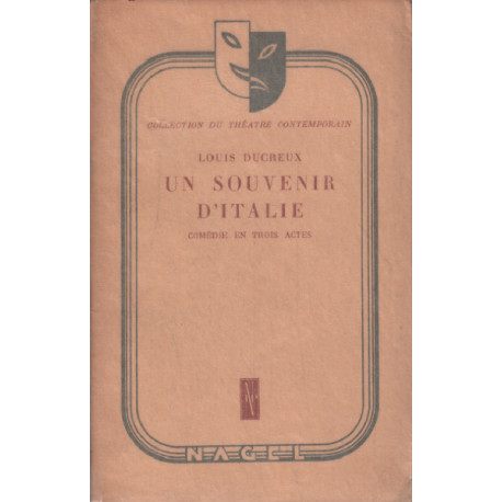 Un souvenir d'italie / comedie en trois actes