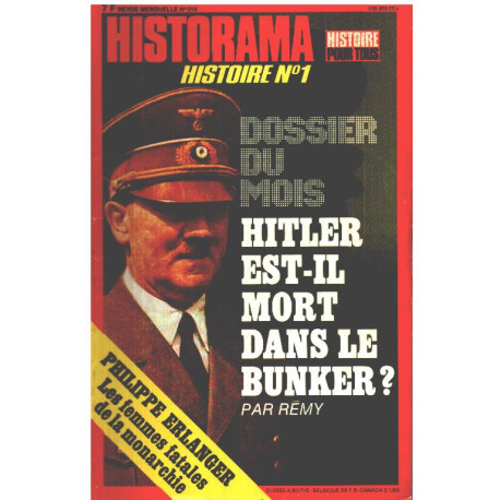 Revue historama n° 319 / hitler est-il mort dans le bunker