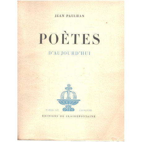 Poètes d'aujourd'hui