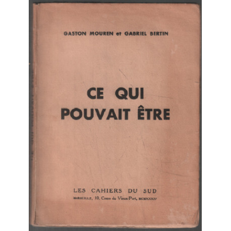 Ce qui pouvait être