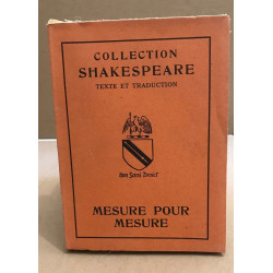 Mesure pour mesure / traduction de René Galland