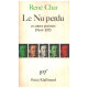 Le nu perdu et autres poèmes 1964-1975