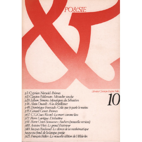 Poésie n°10