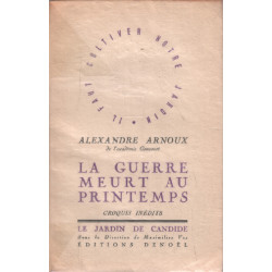 La guerre meurt au printemps / vignettes de maximilien vox