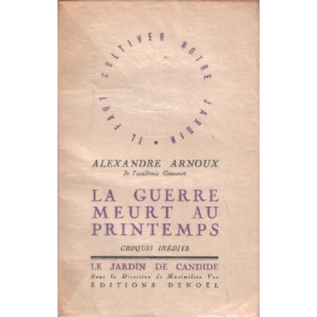 La guerre meurt au printemps / vignettes de maximilien vox