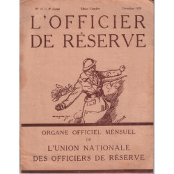 L'officier de réserve n° 10 - 8e année ( 1929 )