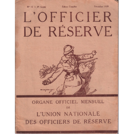 L'officier de réserve n° 10 - 8e année ( 1929 )