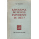 Experience du monde : experience de Dieu