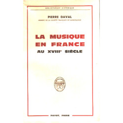 La musique en france au XVIII° siecle