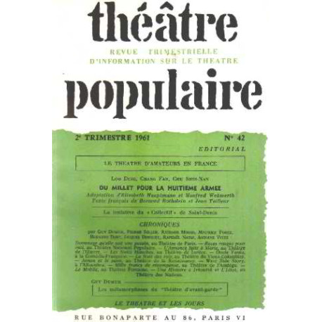 Theatre populaire n° 42