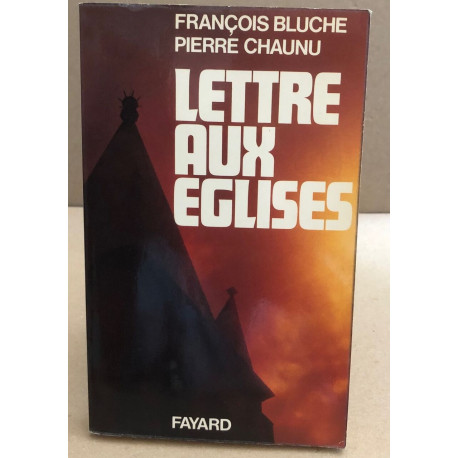 Lettre aux Eglises