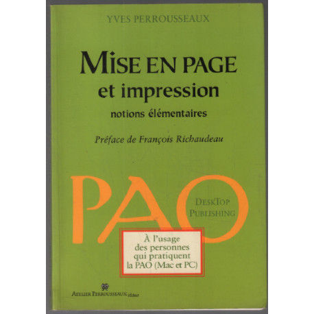 Mise en page et impression - notions elementaires