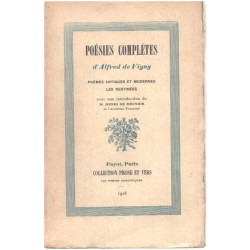 Poésies completes /poèmes antiques et modernes les destinées