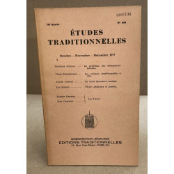 Etudes traditionnelles n° 458 / octobre-novembre- decembre 1977