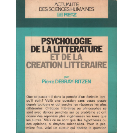 Psychologie de la littérature et de la création littéraire